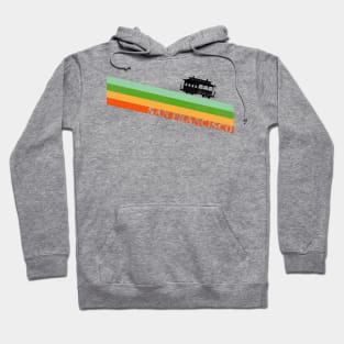 70s Style San Francisco Trolley Stripe Hoodie